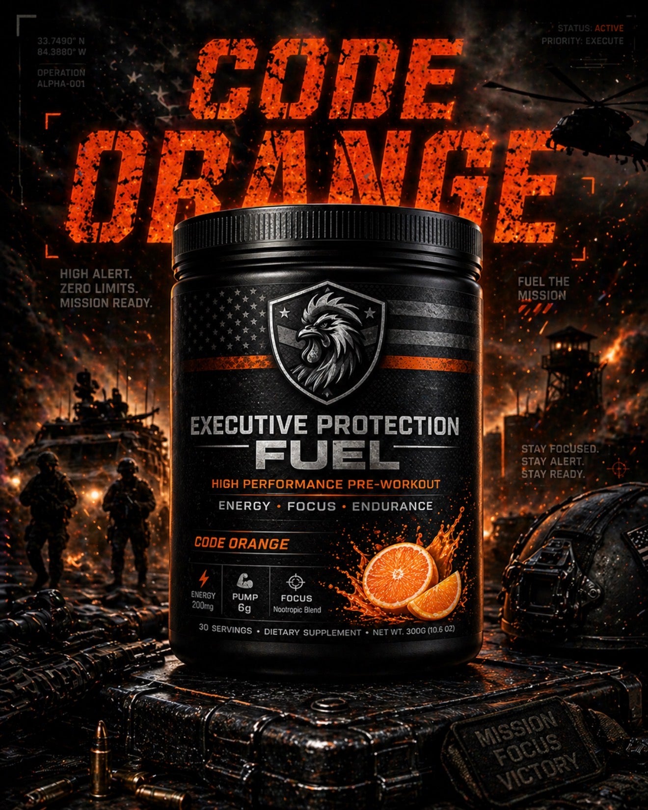 EXECUTIVE PROTECTION FUEL CODE ORANGE