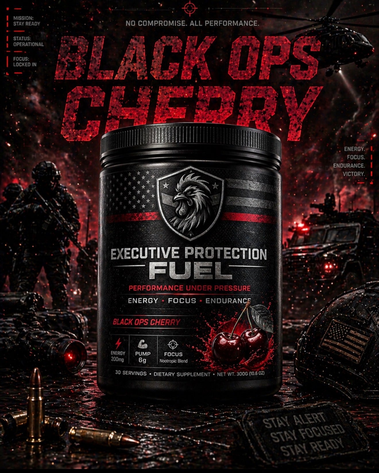 EXECUTIVE PROTECTION FUEL BLACK OPS CHERRY