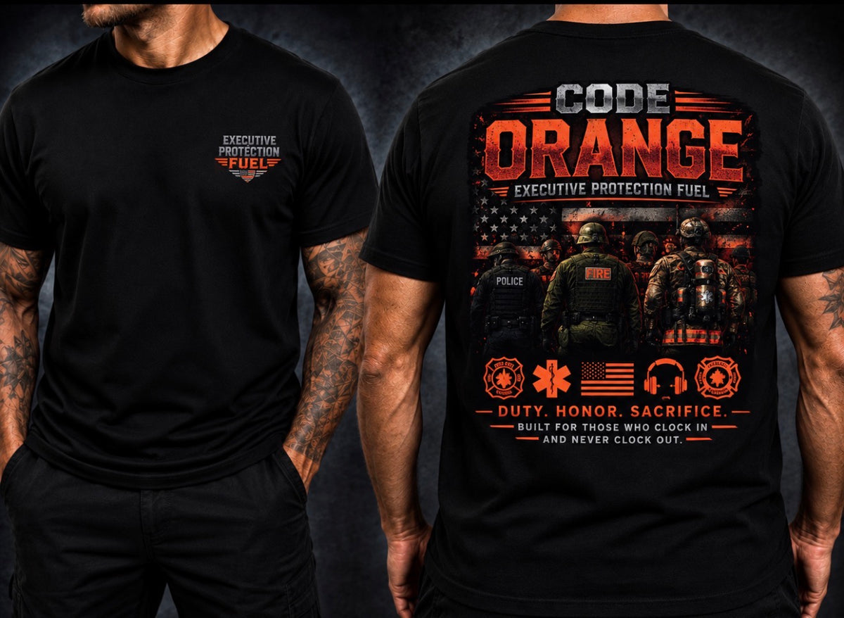 EXECUTIVE PROTECTION FUEL - CODE ORANGE - COOLING SHORT DLEEVE T-SHIRT