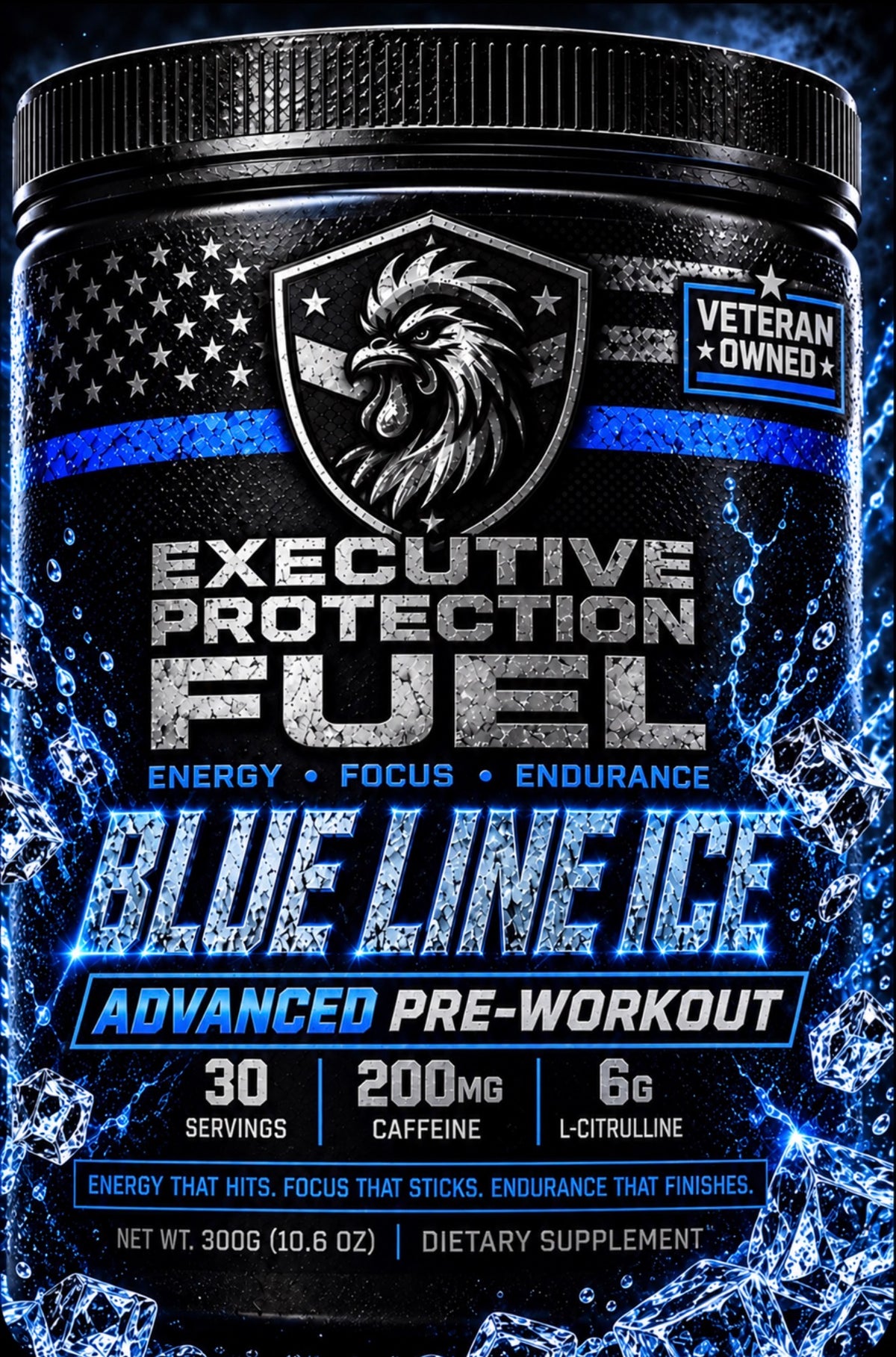 EXECUTIVE PROTECTION FUEL - BLUE LINE ICE - ADVANCED PRE-WORKOUT