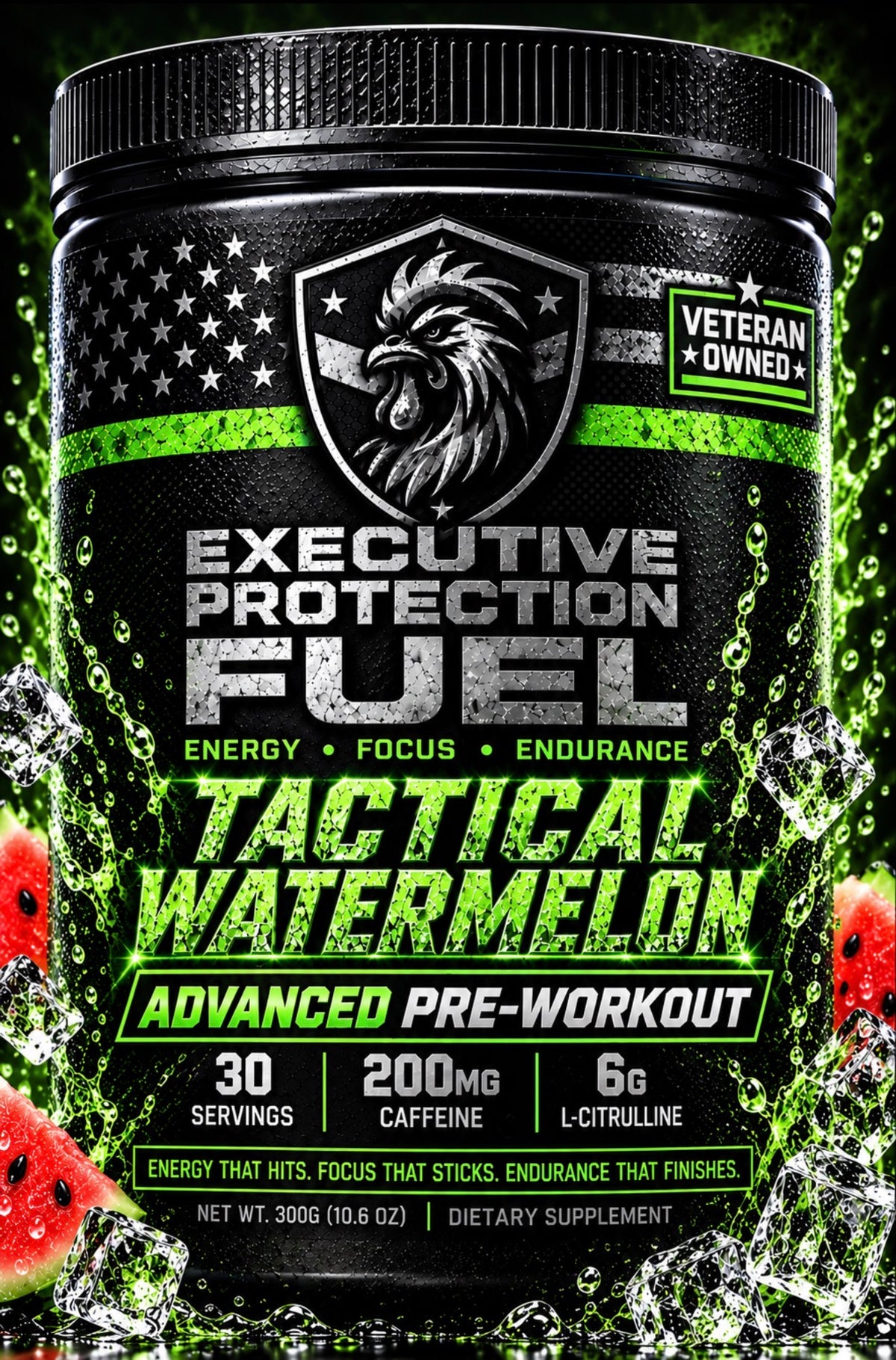 EXECUTIVE PROTECTION FUEL - TACTICAL WATERMELON ADVANCED PRE-WORKOUT